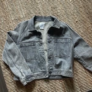 RVCA Gray denim coat